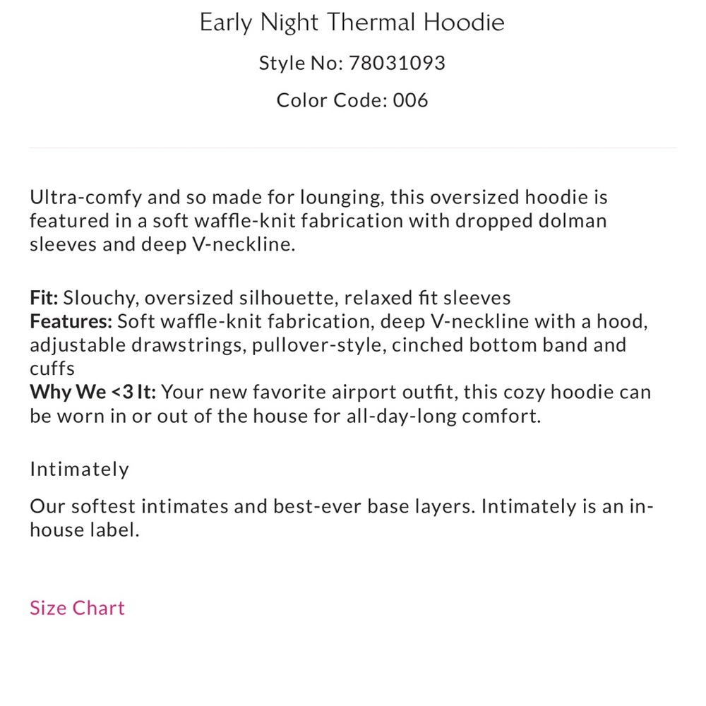 Free people waffle knit oversized hoodie - Picture 8 of 8